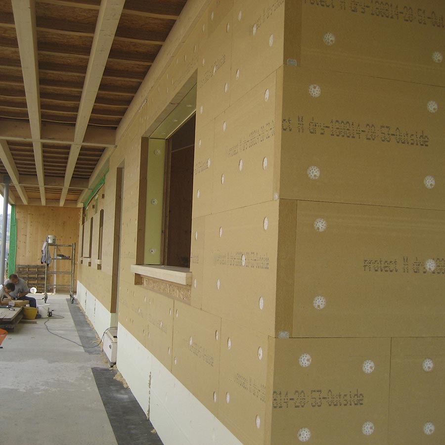 Pannelli isolanti in fibra di legno FiberTherm Protect densità 230, 265kg/mc cappotto termico