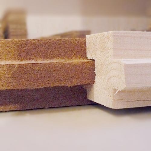 Pannelli isolanti in fibra di legno FiberTherm Floor sistema pavimentazione incastro