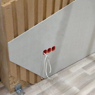 Pannelli isolanti in fibra di legno FiberTherm Install per livelli di installazione a parete